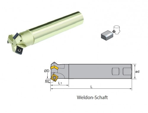 SRÁŽECÍ FRÉZY - WELDON STOPKA na destičky SPMT1204..