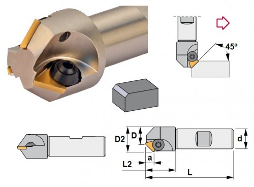 SRÁŽECÍ FRÉZY - WELDON na destičky TPUN1603../TPKN..