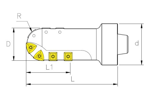 STOPKOVÉ FRÉZY DESTIČKY P26315-R25 A SPMT1204.. - PŘESNÉ KOPÍROVACÍ FRÉZY