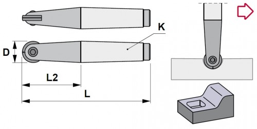 STOPKOVÉ FRÉZY NA KRUHOVÉ DESTIČKY HPR.. - PŘESNÉ KOPÍROVACÍ FRÉZY - MORSE STOPKA