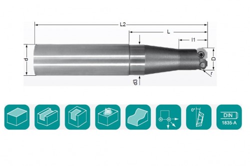 STOPKOVÉ FRÉZY NA KRUHOVÉ DESTIČKY RDH.. - KOPÍROVACÍ FRÉZY - S CHLAZENÍM