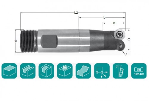 STOPKOVÉ FRÉZY NA KRUHOVÉ DESTIČKY RDH.. - KOPÍROVACÍ FRÉZY - WELDON - S CHLAZENÍM