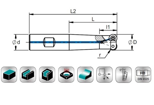 STOPKOVÉ FRÉZY NA KRUHOVÉ DESTIČKY RDH.. - KOPÍROVACÍ FRÉZY - WELDON - S CHLAZENÍM