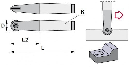 STOPKOVÉ FRÉZY NA KRUHOVÉ DESTIČKY RPR.. - PŘESNÉ KOPÍROVACÍ FRÉZY MORSE STOPKA