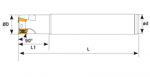 STOPKOVÉ FRÉZY NA PLOCHU A DO ROHU NA DESTIČKY BDMT11T3..