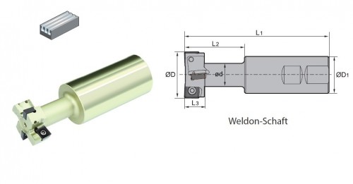 STOPKOVÉ FRÉZY na destičky MPHT.. - FRÉZY NA T-DRÁŽKY - S WELDON DRÁŽKOU