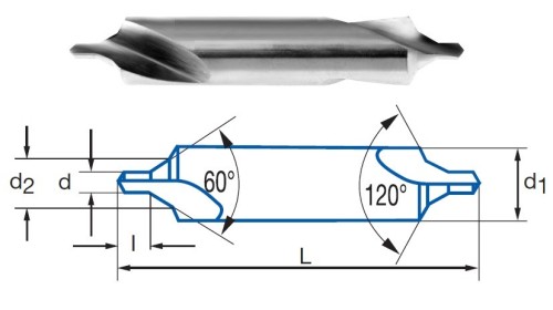 STŘEDICÍ NAVRTÁVÁK HSS