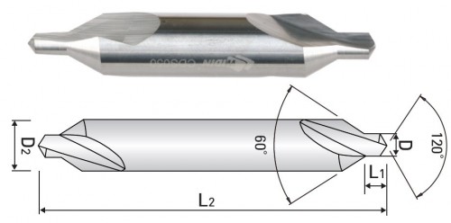 STŘEDICÍ NAVRTÁVÁK Z TVRDOKOVU