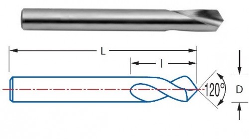 STŘEDICÍ VRTÁK HSS 5%Co 120° STŘEDICÍ VRTÁK HSS 5%Co 120°