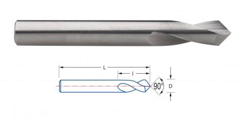 STŘEDICÍ VRTÁK Z TVRDOKOVU PRO CNC STROJE 90° STŘEDICÍ VRTÁK Z TVRDOKOVU PRO CNC STROJE 90°