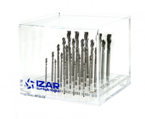 STROJNÍ ZÁVITNÍKY SLEPÉ VE ŠROUBOVICI HSSE 5%Co "METRICKÉ" DIN376 - 6H V SADĚ 25 KS