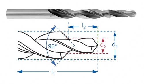 STUPŇOVITÉ VRTÁKY HSS - DIN8378