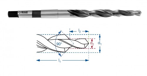 STUPŇOVITÉ VRTÁKY HSS - DIN8379
