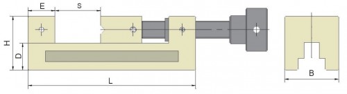 SVĚRÁK PRO BROUŠENÍ A KONTROLU SE ZÁVITOVÝM  VŘETENEM