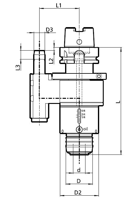 SYNCHRONNÍ ZÁVITOVÁNÍ S INTEGROVANÝM MAZACÍM SYSTÉMEM - SMĚŠOVAČEM VZDUCHU A OLEJE