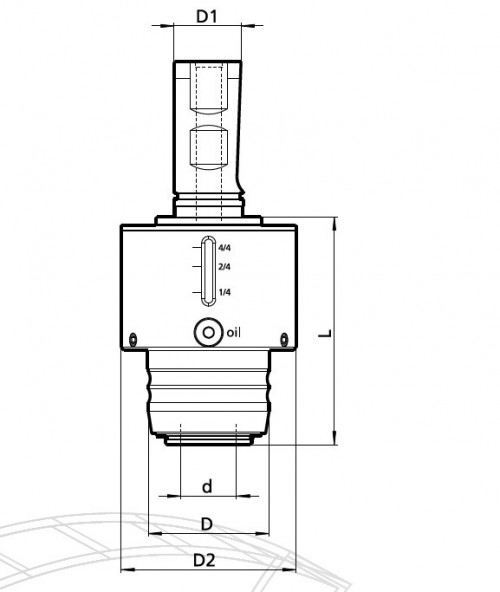SYNCHRONNÍ ZÁVITOVÁNÍ S INTEGROVANÝM MAZACÍM SYSTÉMEM - SMĚŠOVAČEM VZDUCHU A OLEJE DIN1835B+E
