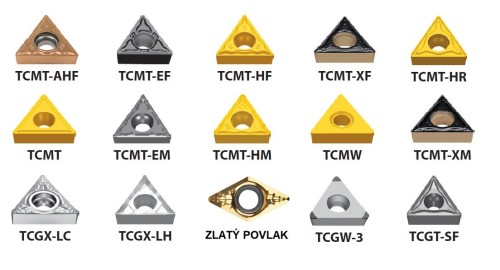 Soustružnické destičky TCMT/TCGT/TCGX/TCGW..