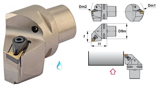 Soustružnické nože DTFNR 90° na destičky TNMG/TNMA/TNMM/TNMX s CHLAZENÍM - PRAVÉ PROVEDENÍ