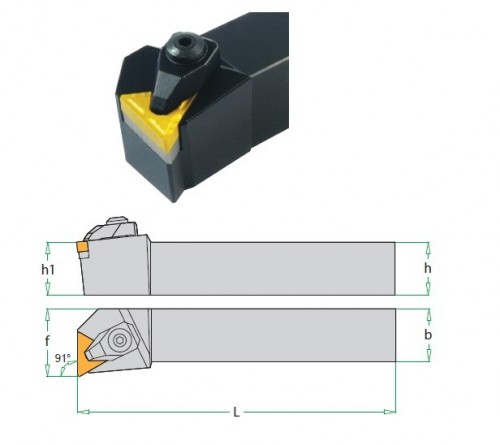 Soustružnické nože DTFNR 91° na destičky TNMG/TNMA/TNMM/TNMX bez CHLAZENÍ - PRAVÉ PROVEDENÍ