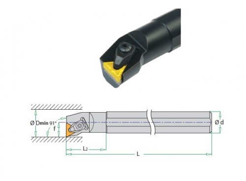 Soustružnické nože DTFNR 91° na destičky TNMG/TNMA/TNMM/TNMX bez CHLAZENÍ - PRAVÉ PROVEDENÍ