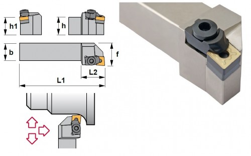 Soustružnické nože MCLNL 95° na destičky CNMG/CNMA/CNMM bez CHLAZENÍ - LEVÉ PROVEDENÍ