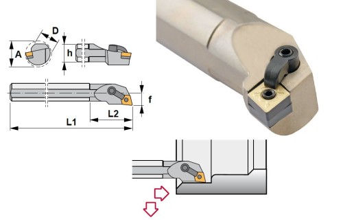 Soustružnické nože MCLNL 95° na destičky CNMG/CNMA/CNMM bez CHLAZENÍ - LEVÉ PROVEDENÍ