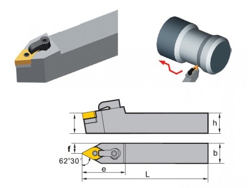 Soustružnické nože MDPNN 62,5° na destičky DNMG/DNMA/DNMM/DNMX bez CHLAZENÍ - OBOUSTRANNÉ PROVEDENÍ
