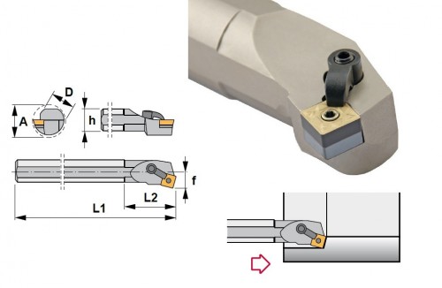 Soustružnické nože MSKNL 75° na destičky SNMG/SNMA/SNMM bez CHLAZENÍ - LEVÉ PROVEDENÍ