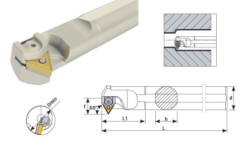 Soustružnické nože MTENR 60° na destičky TNMG/TNMA/TNMM bez CHLAZENÍ - PRAVÉ PROVEDENÍ