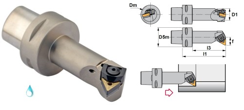 Soustružnické nože MTFNL 90° na destičky TNMG/TNMA/TNMM/TNMX s CHLAZENÍM - LEVÉ PROVEDENÍ