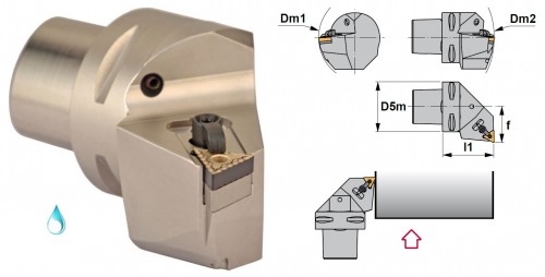 Soustružnické nože MTFNL 90° na destičky TNMG/TNMA/TNMM/TNMX s CHLAZENÍM - LEVÉ PROVEDENÍ