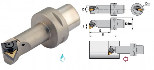 Soustružnické nože MTFNR 90° na destičky TNMG/TNMA/TNMM/TNMX s CHLAZENÍM - PRAVÉ PROVEDENÍ