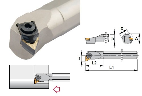 Soustružnické nože MTFNR 90° na destičky TNMG/TNMA/TNMM bez CHLAZENÍ - PRAVÉ PROVEDENÍ