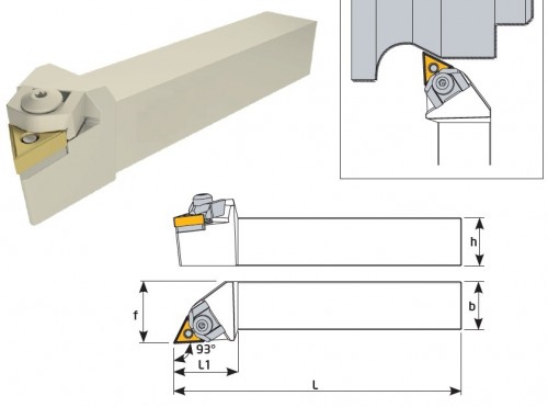 Soustružnické nože MTJNR 93° na destičky TNMG/TNMA/TNMM/TNMX bez CHLAZENÍ - PRAVÉ PROVEDENÍ