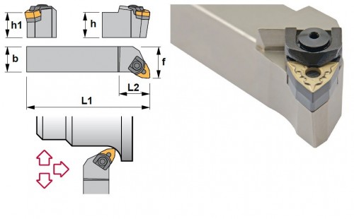 Soustružnické nože MWLNL 95° na destičky WNMG/WNMA bez CHLAZENÍ - LEVÉ PROVEDENÍ