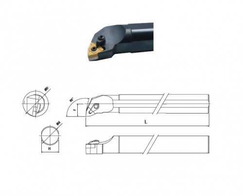 Soustružnické nože MWLNR 95° na destičky WNMG/WNMA bez CHLAZENÍ - PRAVÉ PROVEDENÍ