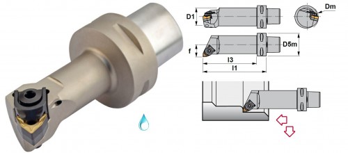 Soustružnické nože MWLNR 95° na destičky WNMG/WNMA  s CHLAZENÍM - PRAVÉ PROVEDENÍ