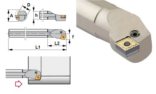 Soustružnické nože PCKNL 75° na destičky CNMG/CNMA/CNMM bez CHLAZENÍ - LEVÉ PROVEDENÍ