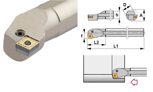 Soustružnické nože PCKNR 75° na destičky CNMG/CNMA/CNMM bez CHLAZENÍ - PRAVÉ PROVEDENÍ