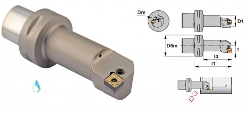 Soustružnické nože PCLNL 95° na destičky CNMG/CNMA/CNMM s CHLAZENÍM - LEVÉ PROVEDENÍ