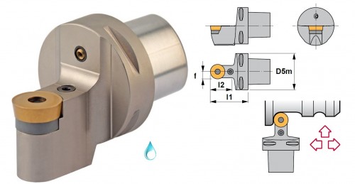 Soustružnické nože PRDCN 0° na destičky RCMT/RCMX/RCGT s CHLAZENÍM - OBOUSTRANNÉ PROVEDENÍ