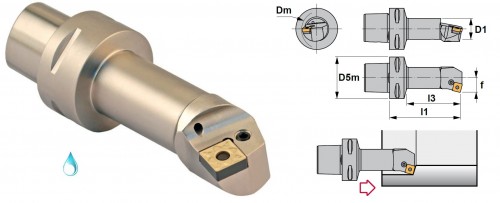Soustružnické nože PSKNL 75° na destičky SNMG/SNMA/SNMM s CHLAZENÍM - LEVÉ PROVEDENÍ