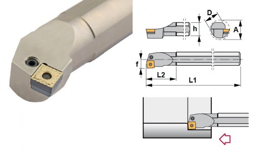 Soustružnické nože PSKNR 75° na destičky SNMG/SNMA/SNMM bez CHLAZENÍ - PRAVÉ PROVEDENÍ