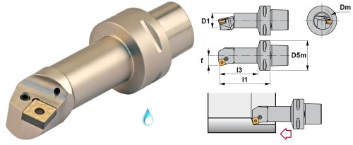 Soustružnické nože PSKNR 75° na destičky SNMG/SNMA/SNMM s CHLAZENÍM - PRAVÉ PROVEDENÍ