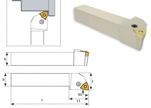 Soustružnické nože PWLNL 95° na destičky WNMG/WNMA bez CHLAZENÍ - LEVÉ PROVEDENÍ
