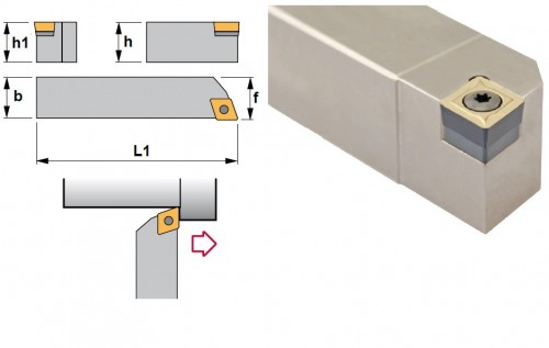 Soustružnické nože SCACL 90° na destičky CCMT/CCGT/CCGX bez CHLAZENÍ - LEVÉ PROVEDENÍ