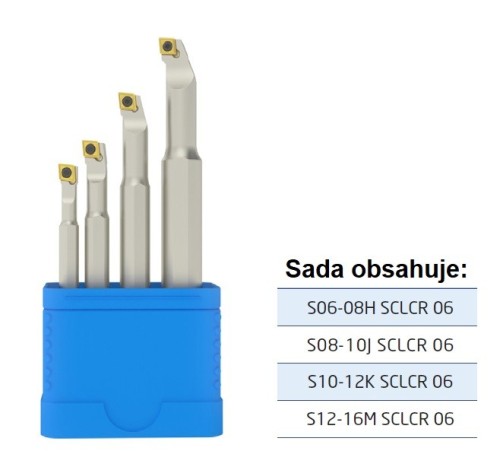 Soustružnické nože SCLCR 95° na destičky CCMT/CCGT/CC.. - PRAVÉ PROVEDENÍ SADA