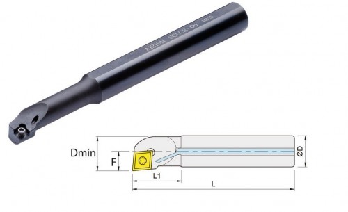 Soustružnické nože SCLCR 95° na destičky CCMT/CCGT/CCGX s CHLAZENÍM - PRAVÉ PROVEDENÍ