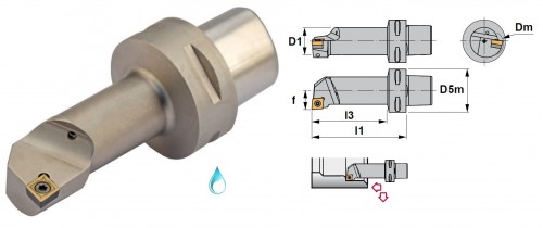 Soustružnické nože SCLCR 95° na destičky CCMT/CCGT/CCGX s CHLAZENÍM - PRAVÉ PROVEDENÍ