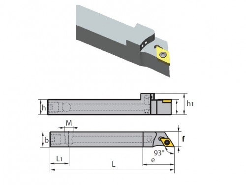 Soustružnické nože SDJCL 93° na destičky DCMT/DCGT/DCGX/DCMW s CHLAZENÍM - SWISS AUTOMATIC (ŠVÝCARSKÉ AUTOMATY) - LEVÉ PROVEDENÍ